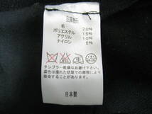 MidiUmi◆ミディウミ ウール混 ノースリーブ ワンピース ジャンパースカート レディース ブラック 日本製_画像8