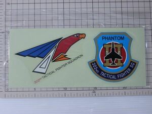 【未使用/ステッカー/レトロ】航空自衛隊 第302飛行隊　TACTICAL FIGHTER SQUADRON　ファントム　尾白鷲　オジロワシ