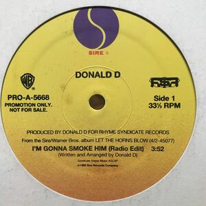 Donald D / I'm Gonna Smoke Him USプロモ盤