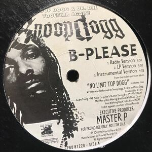 Snoop Dogg / B-Please USオリジナルプロモ盤 レア