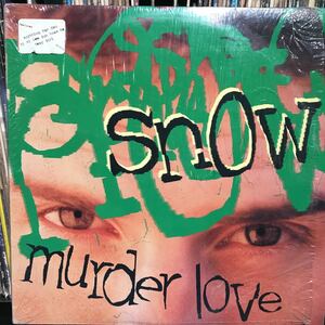 snow / Murder Love US盤LP シュリンク ステッカー