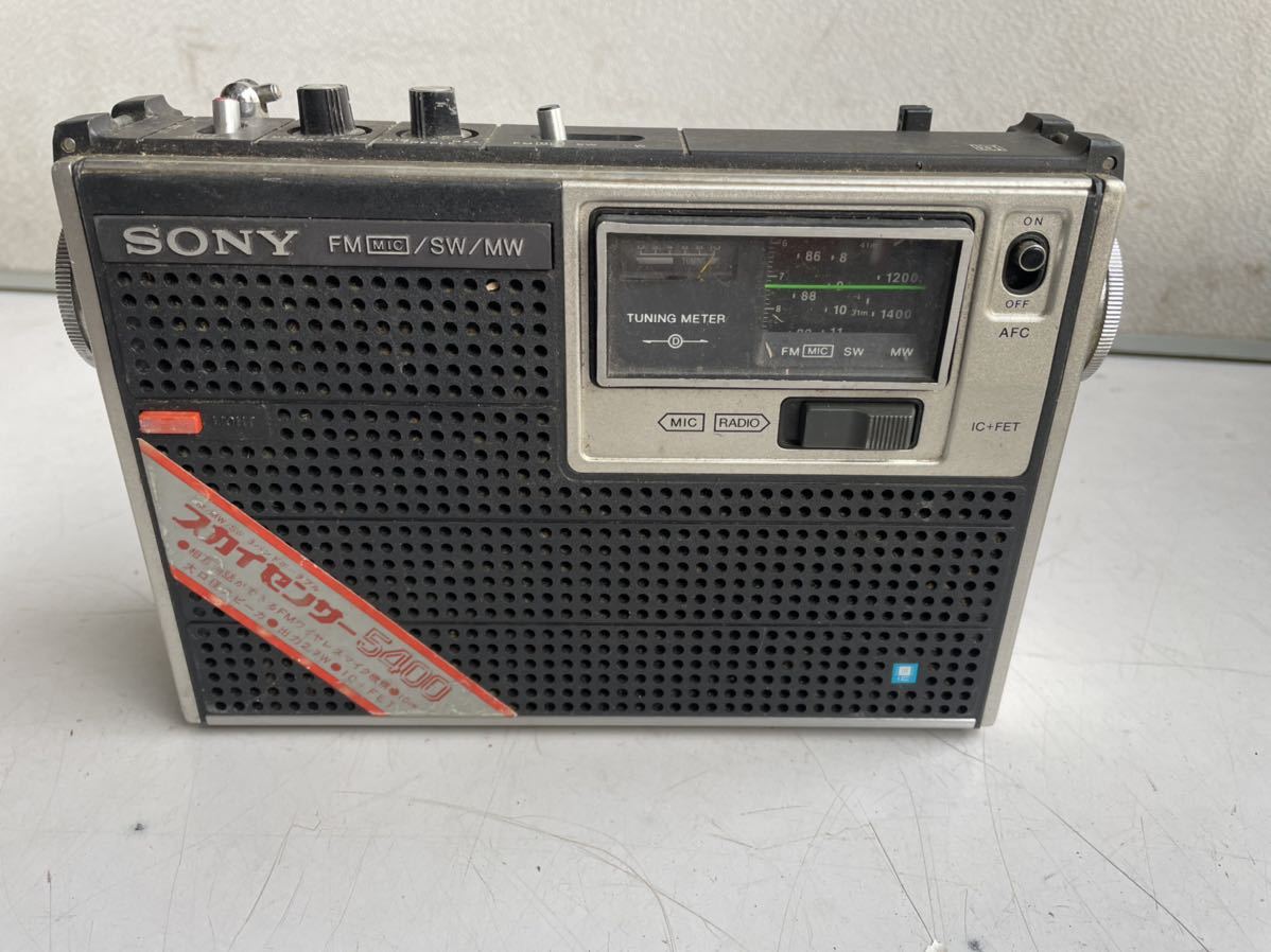 動作品】SONY ソニー スカイセンサー ICF−5400 3BAND ラジオ｜ラジオ