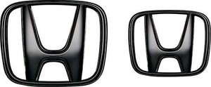 N-VAN/JJ1/JJ2: оригинальный черный эмблема ( Honda H Mark (2 шт )| черный хром style )