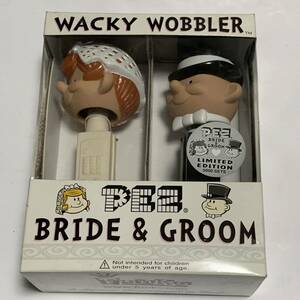 FUNKO ファンコ WACKY WOBBLER ワッキーワブラーボビングヘッド PEZ ペッツ BRIDE & GROOM 首振り フィギュア 企業もの アメリカ雑貨