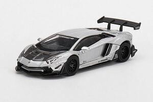 MINI GT 1/64 LB WORKS Lamborghini Aventador Limited Edition マットシルバー LHD MGT00449-L ランボルギーニ アヴェンタドール