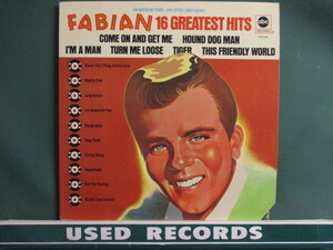 Fabian ： 16 Greatest Hits LP (( 50's ロックンロール R&R オールデイズ Oldies / 落札5点で送料無料