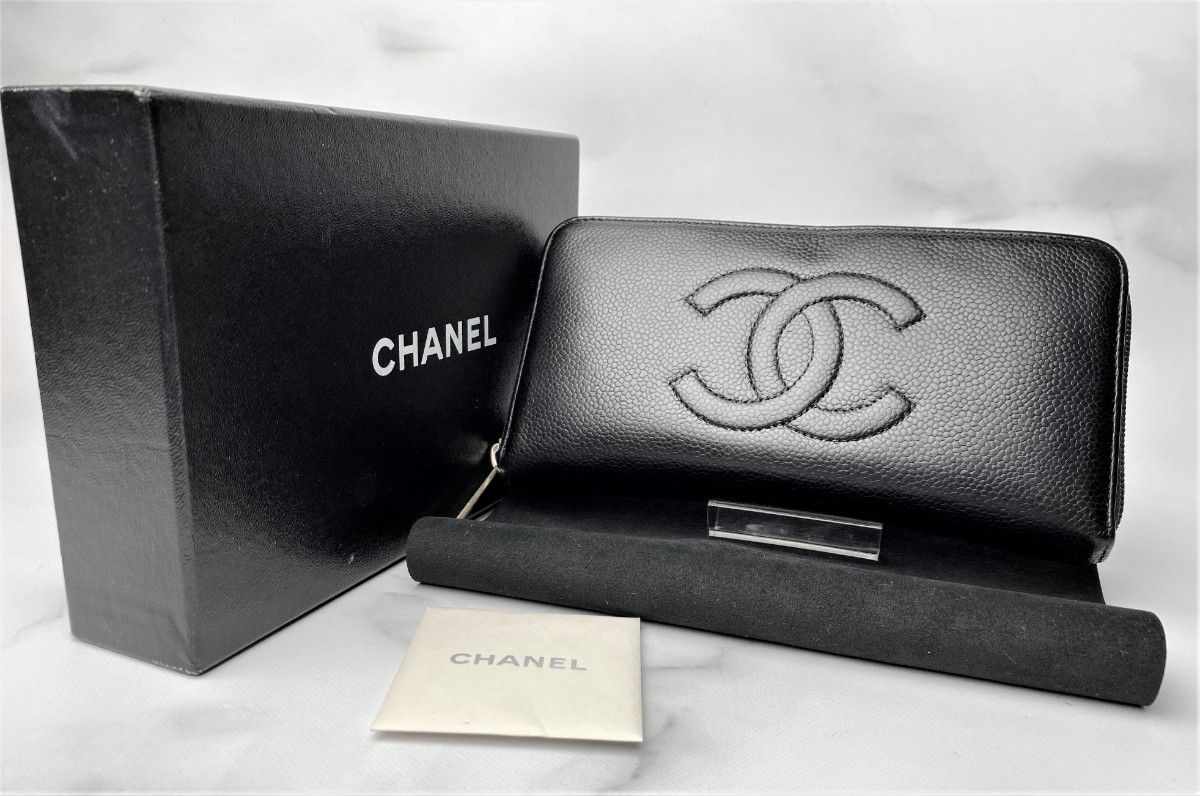 CHANEL シャネル ココマーク デカココ Wホック コンパクト財布 レッド