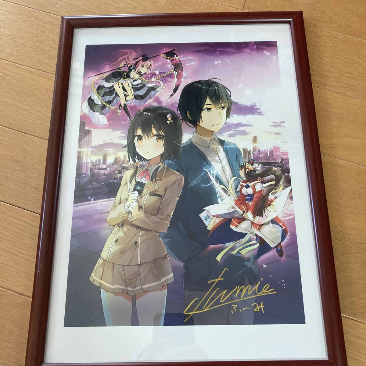最新の激安 おくさまが生徒会長 直筆サイン&イラスト入り複製原画