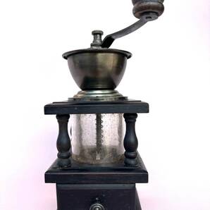 クラシック 木製 コーヒーミル 手動式 珈琲 手挽き 豆挽 コーヒー豆 アンティーク レトロ インテリア （YB）の画像1