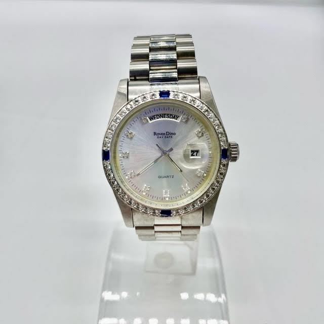 紺×赤 BALLY/バリー 3針 Date デイト メンズ クォーツ 腕時計 71.10