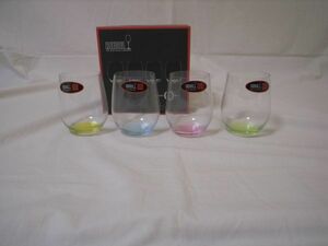 * Lee Dell 5414/44 happy o-4 color go in 4 piece insertion o- glass wine glass tumbler 