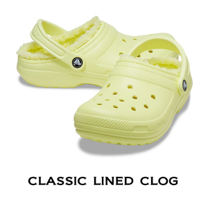 23cm クロックス Classic Lined Clog クラシック ラインド クロッグ サルファ― イエロー系 M5W7 ボア 新品