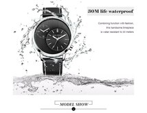 【USED品/使用わずか/送料無料】 MINI FOCUS ミニ フォーカス メンズウォッチ 腕時計 レザーベルト MF0035G ブラウン_画像6