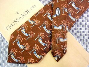 [ stock disposal sale ]* bargain sale *FK1827* Trussardi [ hammock daytime . pattern ] necktie *