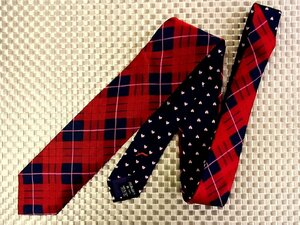 [ stock disposal sale ]* bargain sale *FK2466* Person's [ embroidery check Heart pattern ] necktie *