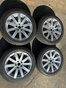 235/50R18 AGA S-10 マセラティ ギブリ　国産車にも 18インチ 8.5J +42 5H 114.3 スタッドレス ダンロップ ウインターマックス 4本セット