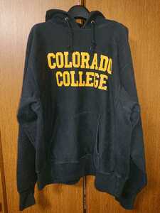 90s USA made the cotton exchange Rebirth we b Parker black black korolado large college Champion 