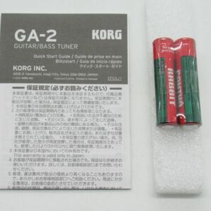 S 3-13 未使用品 KORG コルグ ギター ベース チューナー GA-2 多弦ギター 練習用チューナーの画像8