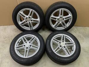 ■149 最終出品 ベンツ A B CLA等 ユーロフォルシュ 16in6.5J +49 5穴 PCD112 コンチ コンタクト7 205/55R16 2018年製 バリ山 4本