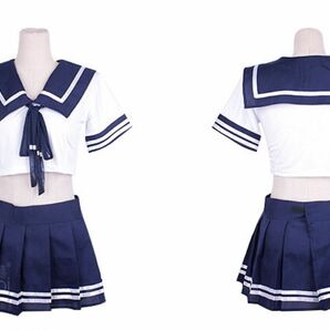 セクシー コスプレ 上下セット 制服 セーラー服 Ｍサイズ コスプレ衣装 女子高生 学生服