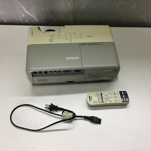 △EPSON EMP-X5　液晶プロジェクター 使用時間2472H/45H　リモコン付き　動作確認済み [B1027C6]