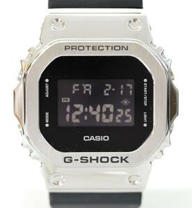 G-SHOCK スクエア GM-5600-1JF （シルバー/ブラック）