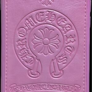 iPhone6.6splus★最新スマホケース人気のホースシュー＆クロス【ピンク】