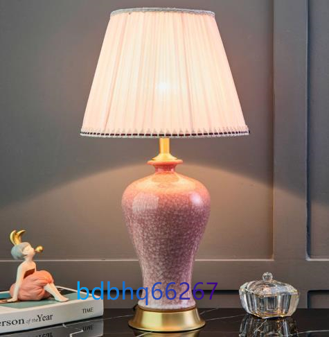 マイセン陶磁器ランプ、洋画電気スタンド-