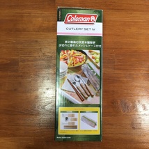 【送料無料／新品】Coleman コールマン カトラリーセット 4 フォークスプーンナイフお箸 4人用セット メッシュケース付き ファミリー_画像6