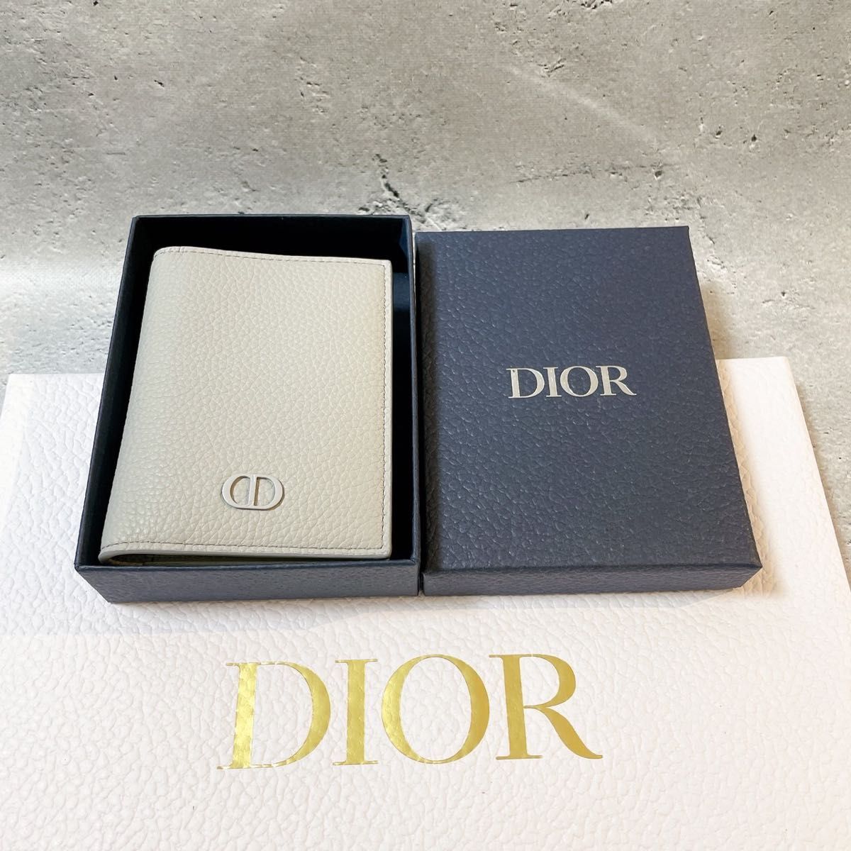 即日出荷 Dior トロッター カードケース オブリーク ネイビー