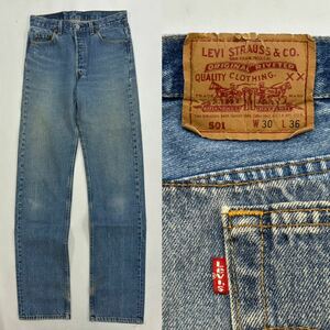 90s 92年製 USA Levi's リーバイス 501-0115 501 W30 L36 ボタン刻印520米国製 アメカジ ビンテージ ジーンズ デニム