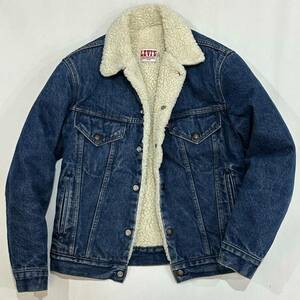 80's USA製 Levi's リーバイス 70608-0216 デニム ボア ジャケット(34R)刻印527 ビンテージ アメカジ