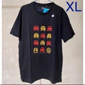 ユニクロ フォルクスワーゲン Tシャツ UT ブラック XL LL 半袖 UNIQLO グラフィックT ティーシャツ ザ・ブランズ 車 VOLKSWAGEN 黒 新品