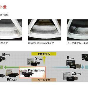 メルセデスベンツ R129 SL500 129067 ESP付 車台F102745→ DIXCEL ディクセル P type プレミアムタイプ ブレーキパッド リアの画像4