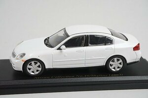 アシェット 1/43 国産名車コレクション Nissan Collection No46 日産 スカイライン 2003 ホワイト ※外箱、冊子等欠品