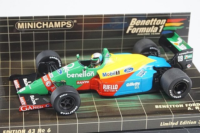 1/43完成品 MERI ベネトン・フォード B189 #19 A.ナニーニ イギリスGP3 ...