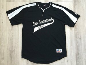 ▽♪ Tシャツ MCCS Okinawa Japan SOFTBALL ミリタリー/サバゲー 黒 XL