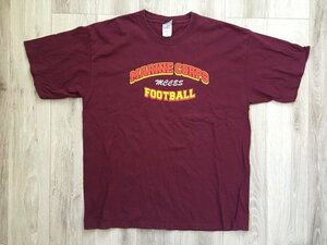 ▽♪ GILDAN ギルダン Tシャツ アメリカ海兵軍 FOOTBALL ミリタリー/サバゲー 紫 XL