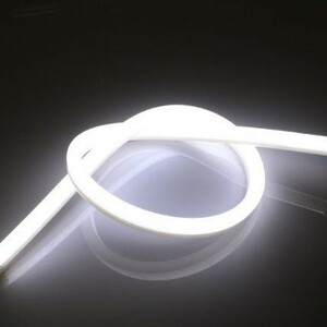  стоимость доставки 230 иен искривление LED силиконовая трубка свет одиночный цвет белый 60cm 2 шт 