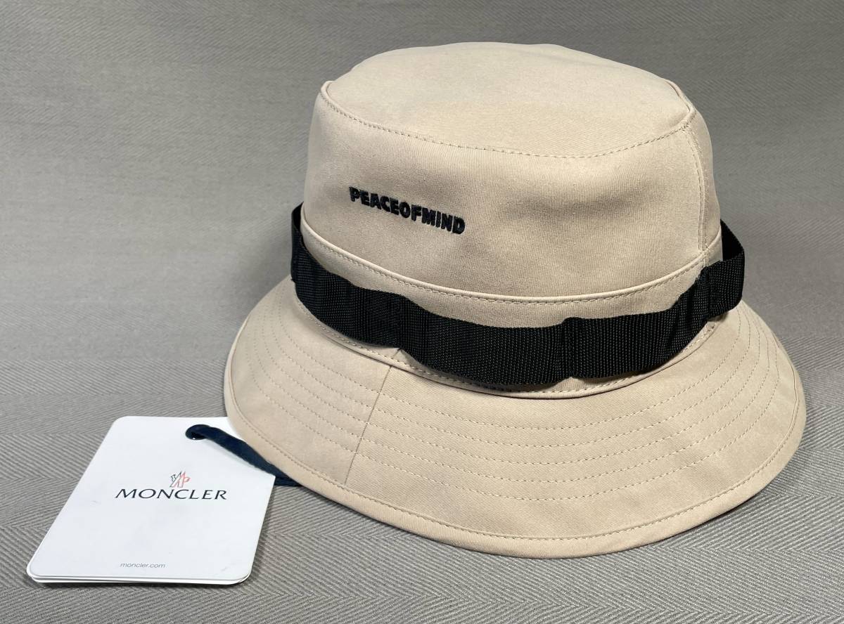 サイズL□新品 本物□モンクレール HAT バケットハット 帽子 黒