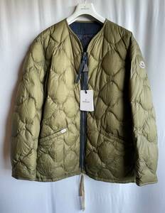 新品 本物 モンクレール ダウン キルティング ジャケット JAECKIN 4 moncler カーキ グリーン ブラウン コート ロゴ