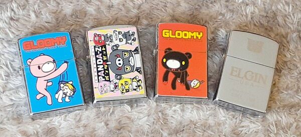 GLOOMY/PANDA-Z/ELGIN ZIPPO 4点セット