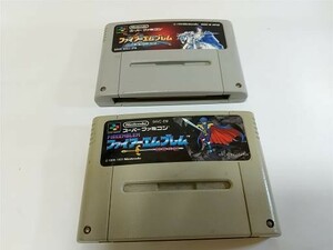 任天堂・スーパーファミコン・ソフト・ファイアーエムブレム・聖戦の系譜・紋章の謎・サービス品聖剣伝説2　３点