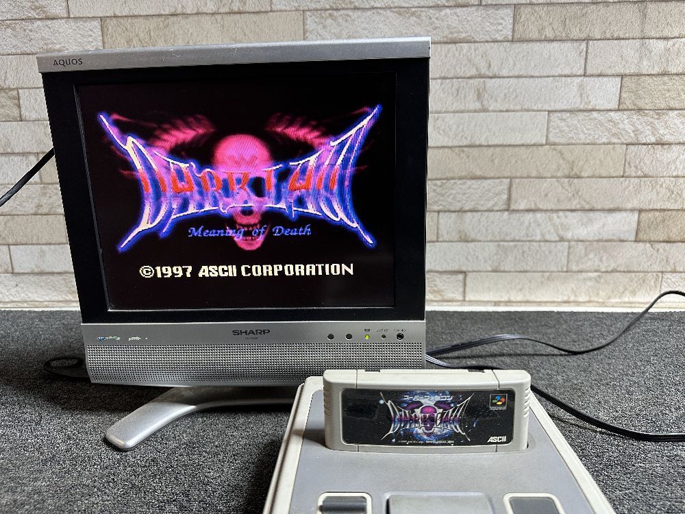 リアル SFC スーパーファミコンソフト ダークロウ 家庭用ゲームソフト