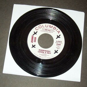 JOHNNY CASH Everybody Loves a Nut アメリカ盤シングルPR Columbia 1966