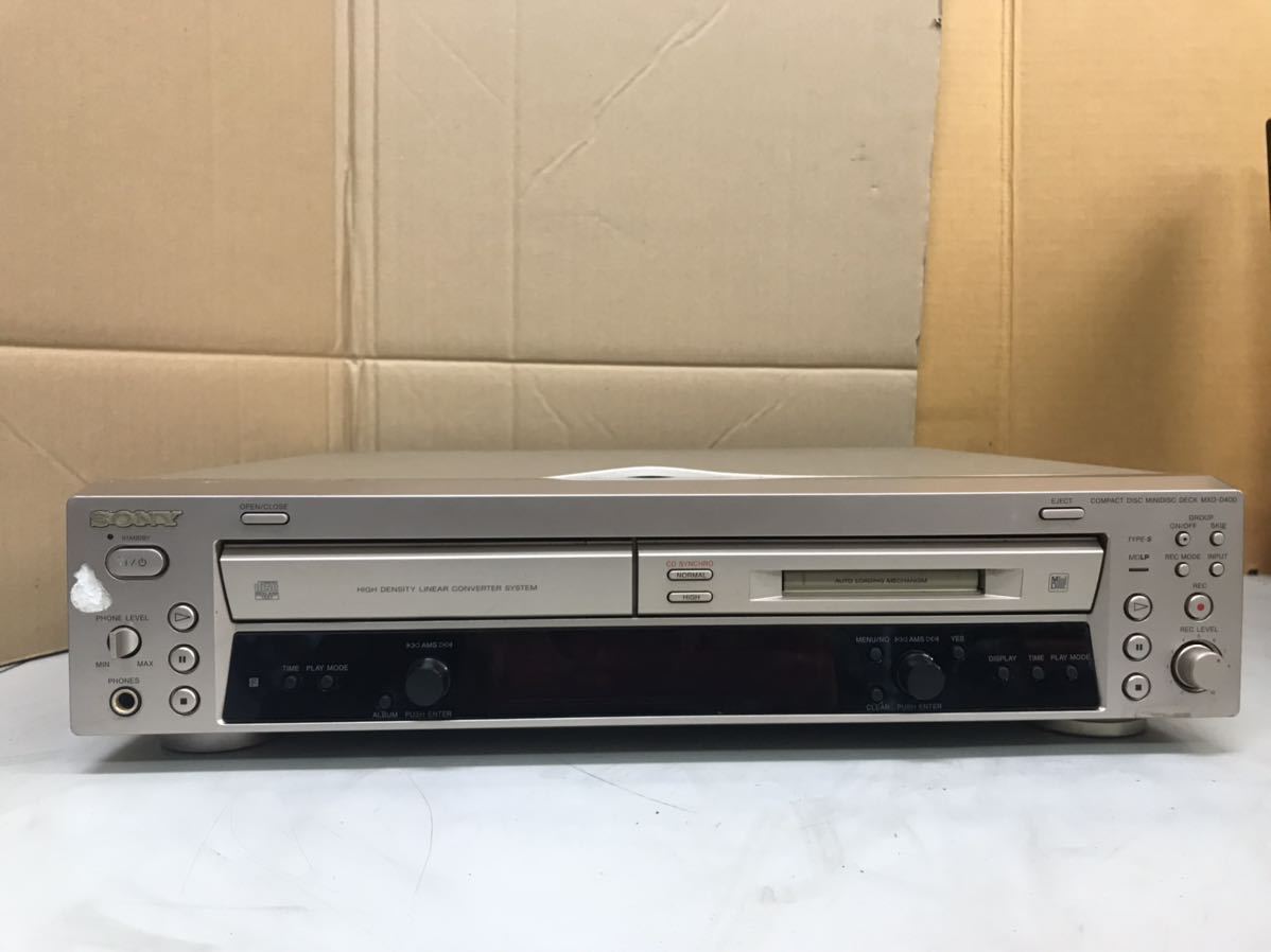SONY MXD-D400 CDプレーヤー MDレコーダー | iins.org
