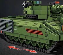 戦車　タンク　ロシア　T14　レゴ　互換　テクニック　ミニフィグ LEGO 互換 ミニフィギュア　ブロック　1089pcs_画像2