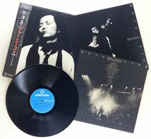 ■根津甚八｜ファーストコンサート ＜LP 1980年 帯付き・日本盤＞ライブアルバム_画像3