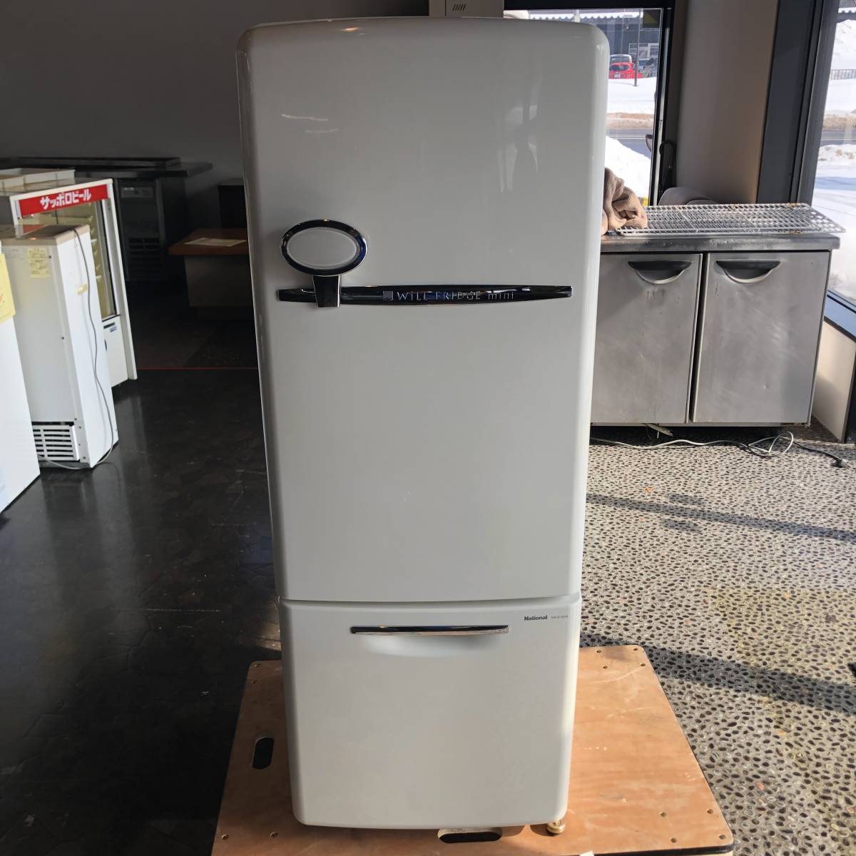 ☆美品☆DAEWOO 2ドア冷蔵庫 昭和レトロデザイン DR-C158 19年製 生活