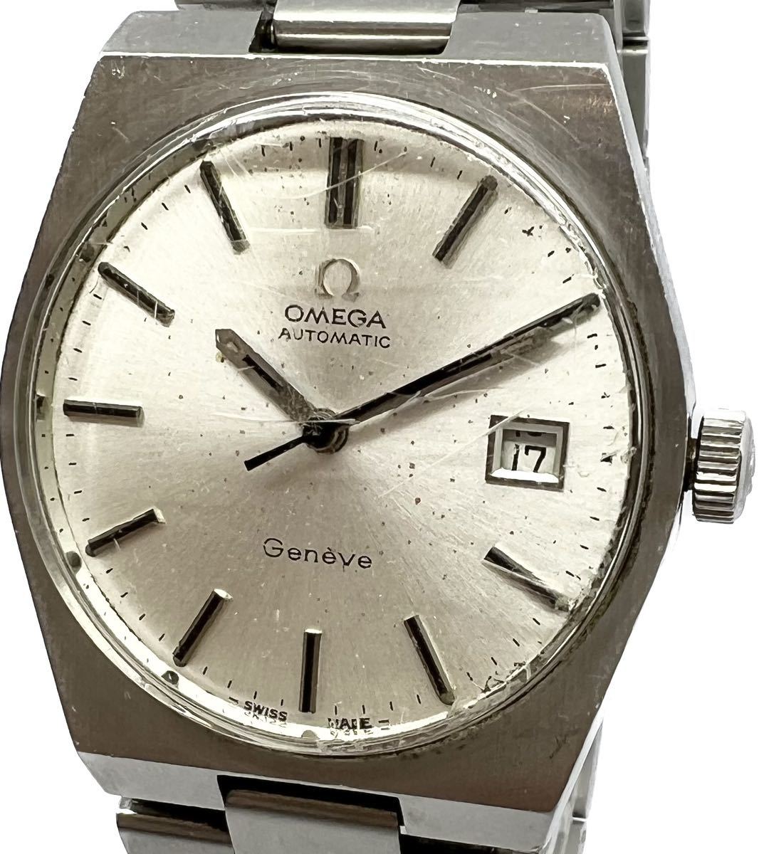 カッコいい黒文字盤 OMEGA GENEVE ジュネーブ アンティーク www